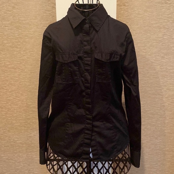 Gap black snap front shirt - Picture 2 of 6